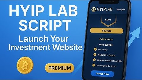 Hyip Lab Complete Hyip Investment Website Script l Complete Set-up 