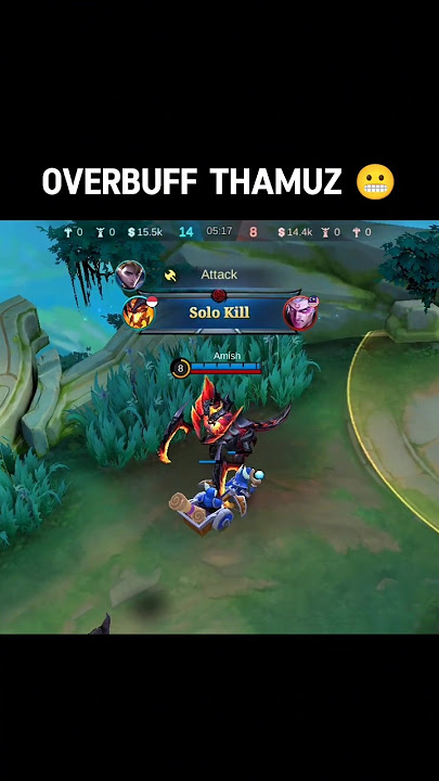Overbuff Thamuz 😬 #shorts #mlbb #thamuz
