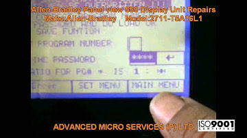 Allen Bradley 2711-T5A16L1 Panel view 550 Display Unit Repairs @ Advanced Micro Services Pvt. Ltd