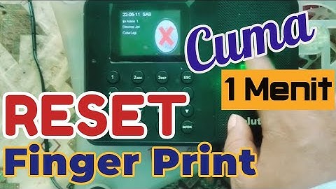 How to Reset Finger Print Without Complicated