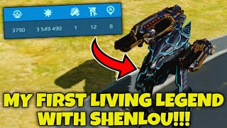 MY FIRST LIVING LEGEND WITH ULTIMATE SHOTGUN SHENLOU IN WAR ROBOTS!!!