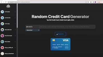 Công cụ tạo thẻ Visa Card, Debit Card valid check BIN | AutoGPTVN
