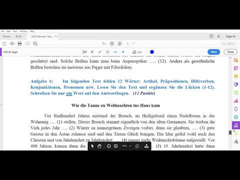 ეროვნული გამოცდის გერმანული ენის ტესტის მოკლე მიმოხილვა (აბიტურიენტებისათვის)