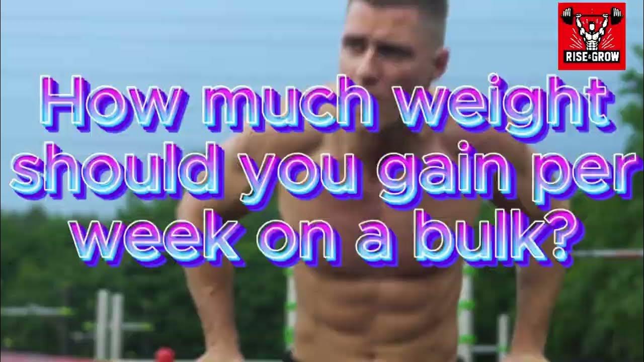 How much weight should you gain per week on a bulk? - YouTube - How Much Weight Should You Gain On A Bulk
