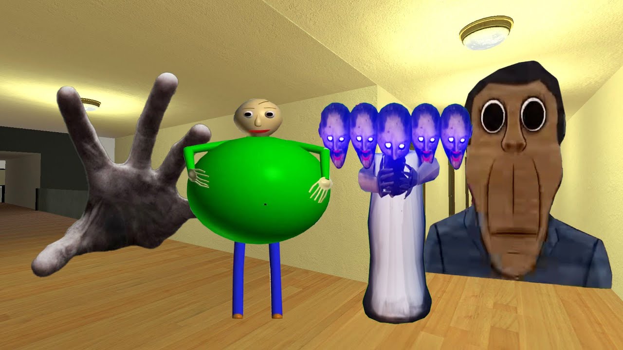 Granny First Year, Baldi's Basics, Scary Hand And Obunga Nextbot in The ...