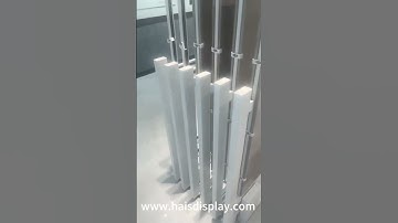 Sliding tile display stand