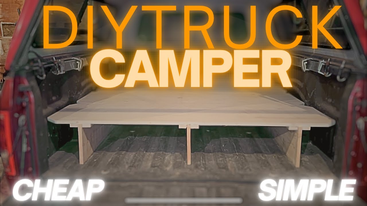 Самодельная деревянная платформа для кемпера на Ford F150 (съемная и бюджетная) - подходит для ку...