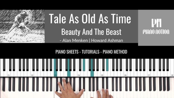 Tale As Old As Time - Beauty and the Beast (Sheet Music - Piano Solo - Piano Cover - Tutorial) - YouTube tale-as-old-as-time-beauty-and-the-beast-sheet-music-piano-solo-piano-cover-tutorial-youtube