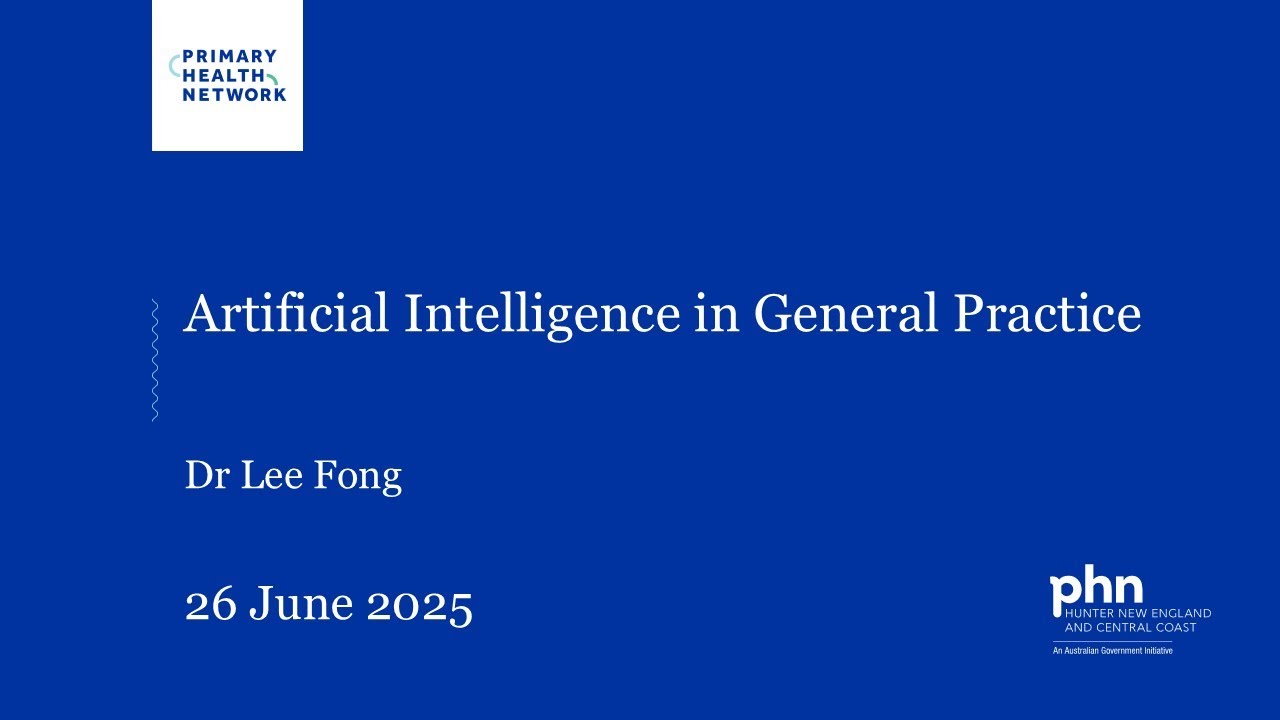 Artificial Intelligence in General Practice, Dr Lee Fong