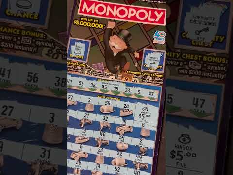 50X Found California Lottery Scratchers Monopoly Shortsfeed Shorts