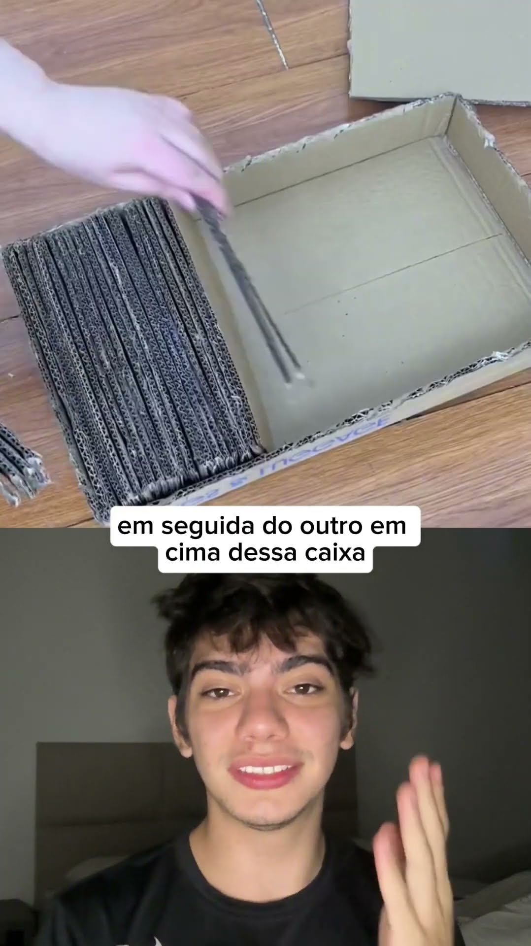 Arranhador de papelão pra gatos: fácil, barato e eles adoram! ?? Você já fez um desses?
