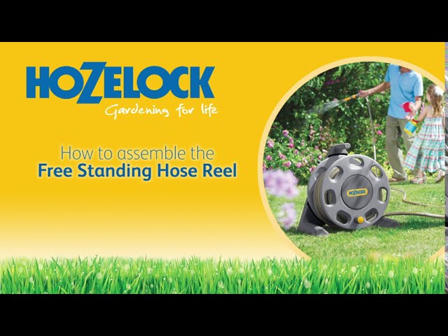 Hozelock Compact Hose Pipe Wall Mounted Reel 2-in-1 with 25m Hose Garden  2415 5055410433073