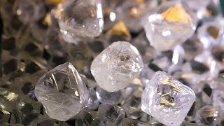 How Natural Rough Diamonds Are Mined: Mine Blasting Process & Beautiful Natural Uncut Diamonds!