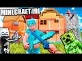 MINECRAFT IRL BATTLE ROYAL BOX FORT!