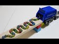 Marble Run Race ☆ HABA Slope, Dump Truck & Garbage Truck # 2