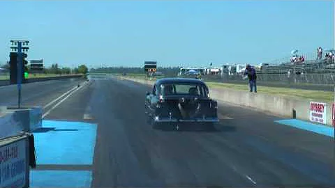 55 chevy twin turbo street car