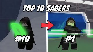 Top 10 Sabers In Saber Showdown Roblox