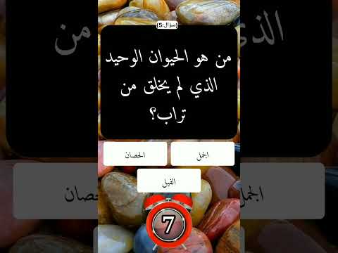 من هو الحيوان الوحيد لم يخلق من التراب اسئلة عامة واجوبتها