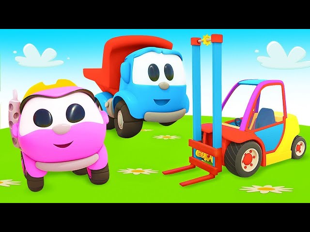 🔵Feliz Natal, Léo o caminhão! Coleção de desenhos animados de carros.  Animação infantil 