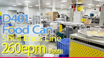 Shell Ends Production Line #CANEND #MACHINERY #PRODUCTIONLINE #CANMAKING