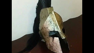 COMO HACER EL CASCO DEL REY LEONIDAS (SPARTAN HELMET)