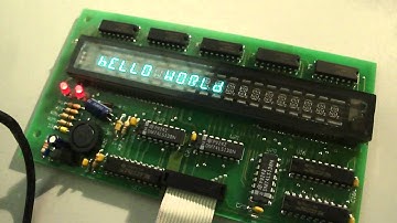 Arduino 14 segment Flourescent Gas Display Tube Project