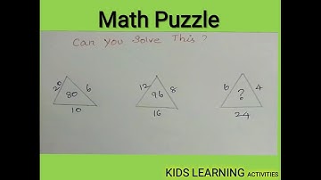 Find The Missing Number/Missing Number in Triangle Puzzle/Maths Missing Number Triangle Puzzle/Maths