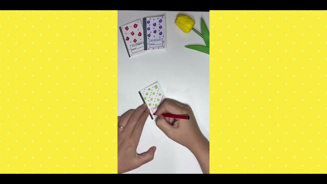 How to Make a Tiny, Handmade Notebook (DIY) - YouTube