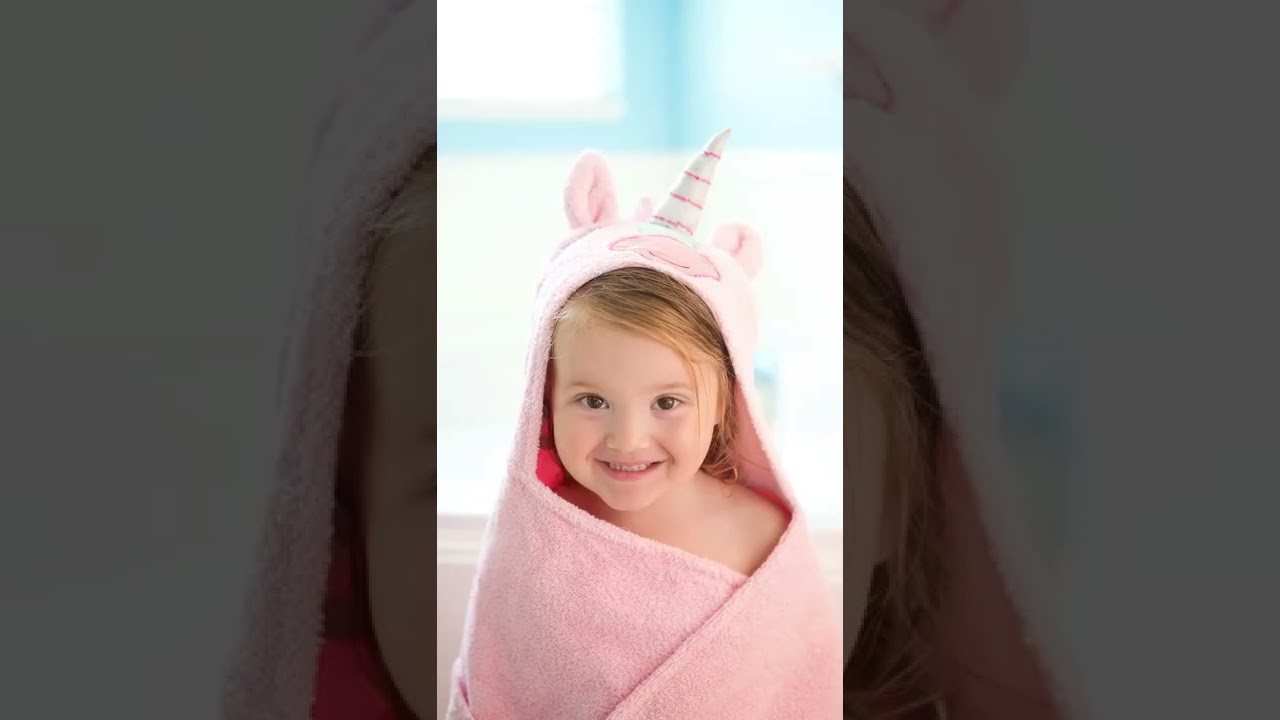 Cozy unicorn robes & hooded towel.