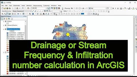 Drainage or Stream Frequency & Infiltration number calculation in ArcGIS