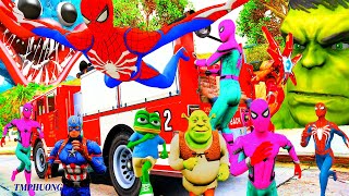 GTA V Spiderman Challenge Crazy Cars Kidnapped, 24h Giải Cứu Siêu Nhân Người Nhện || tmphuong