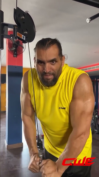 CWE | THE GREAT KHALI ENJOYING WORKING OUT | #thegreatkhali #cwe #prowrestling #youtubeindia