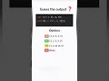 what is the output? #fluttercourse