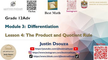The Product and Quotient Rule [Chapter 3 Lesson 4]