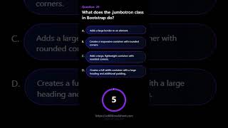 What does the jumbotron class in Bootstrap do
