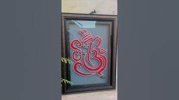 Shree Ganesh string art , #art #strings #ganeshstring #stringartcrafts #stringworkshop#threadwork