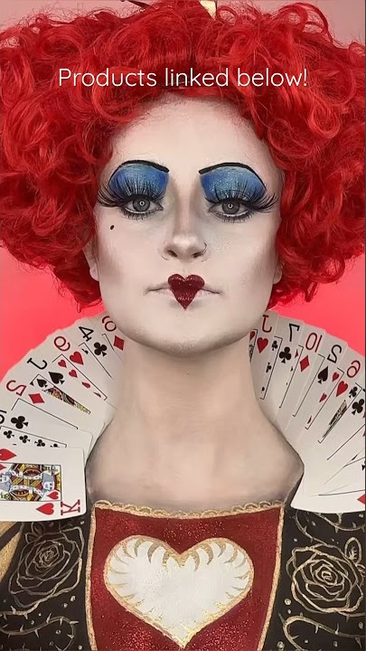 Queen of Hearts Makeup Tutorial【Tim Burton's Alice in Wonderland】, Halloween 2022