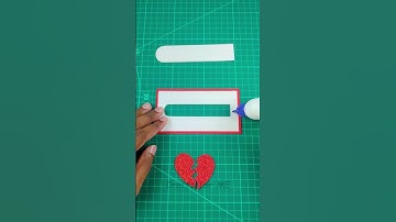 I love you Slider card tutorial - Heart slider card making - valentine day card  #shorts #love
