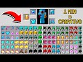 😱 A CADA 1 MINUTO GANHAMOS CRIATIVO PARA PEGAR TODOS OS ITENS NO MINECRAFT