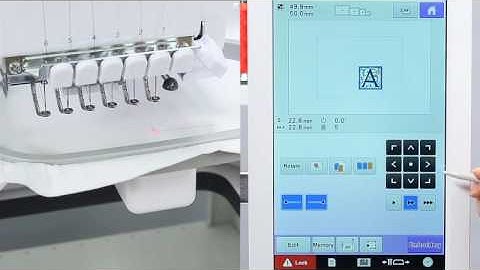 [BrotherSupportSewing] Checking the needle drop point and the embroidery area using the LED pointer