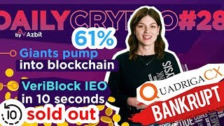 BITTREX FINISHED VERIBLOCK IEO IN 10 SEC | QUADRIGA BANKRUPT? - DAILY CRYPTO#28 BITTREX FINISHED VERIBLOCK IEO IN 10 SEC | QUADRIGA BANKRUPT? - DAILY CRYPTO#28