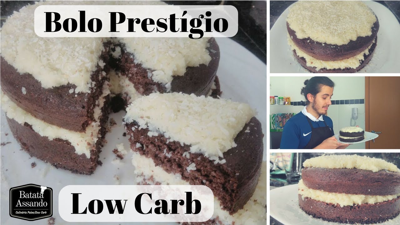 BOLO PRESTÍGIO LOW CARB SUPER FÁCIL RECEITA BATATA ASSANDO