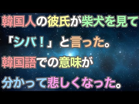 【衝撃的な話】韓国人の彼氏が柴犬を見て「シバ！」と言った。韓国語での意味が分かって悲しくなった。