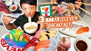 3 AM 7- ELEVEN Breakfast & LUXURY Five Star Korean BREAKFAST BUFFET in Seoul South Korea