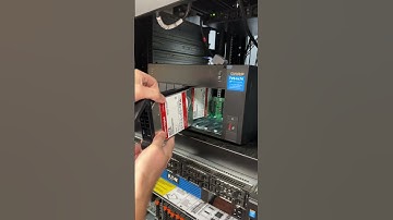 QNAP TVS-h874 getting loaded with 8x WD Red Pro 22TB HDDs in preparation for review @westerndigital