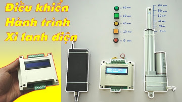Demo điều khiển VỊ TRÍ - HÀNH TRÌNH xi lanh điện bằng nút nhấn LH 0981195359