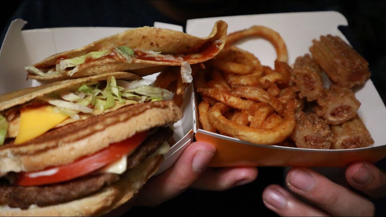 ASMR Eating Jack In The Box Sourdough Jack & More!!! YouTube