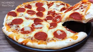 NO-KNEAD PIZZA DOUGH BASE | Super Easy & Soft Pizza Dough Recipe | Beginner friendly screenshot 5
