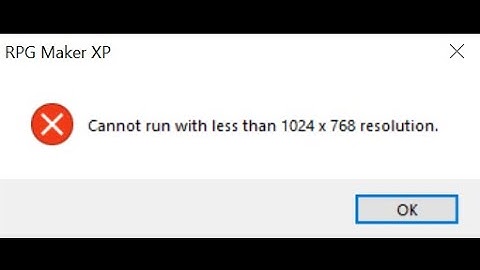 RPG Maker XP not working? I