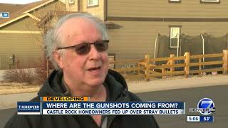 Castle Rock Police investigating several homes struck by bullets over three-week period